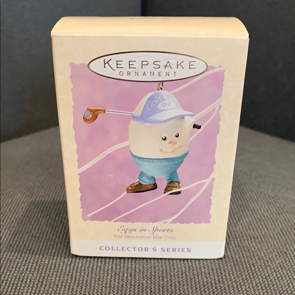 KEEPSAKE Ornament Collector's Series - Golfing Egg 1994 - Picture 1 of 7